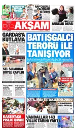 Akşam manşeti