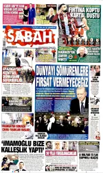 Sabah manşeti